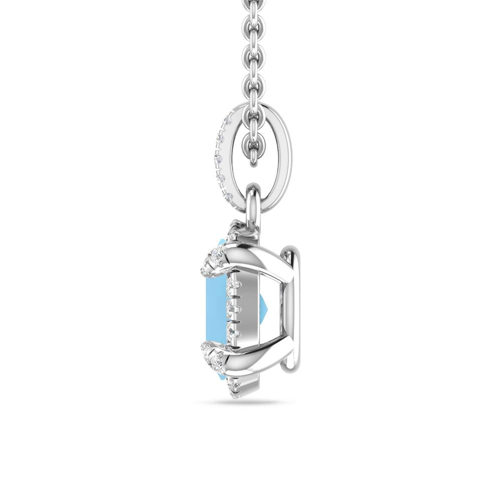 White Gold - Blue Topaz