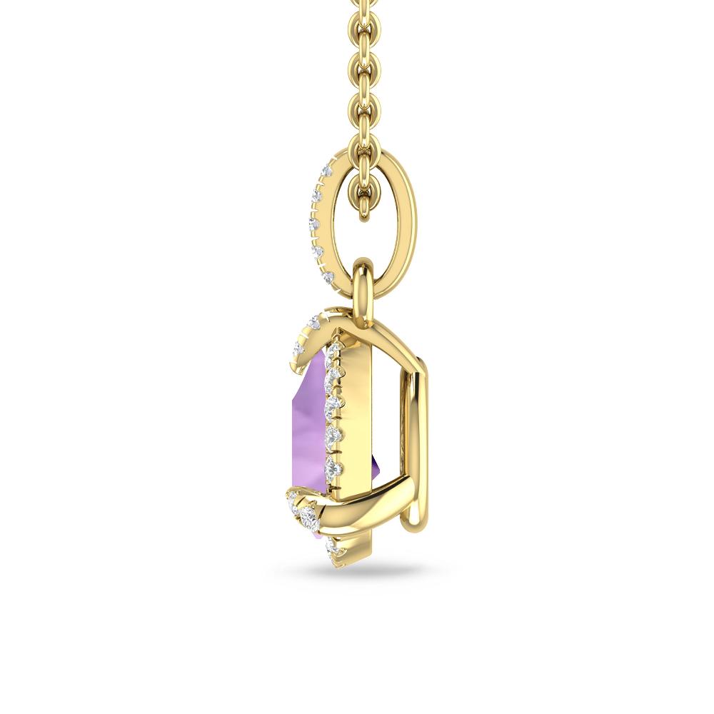 Yellow Gold - Amethyst