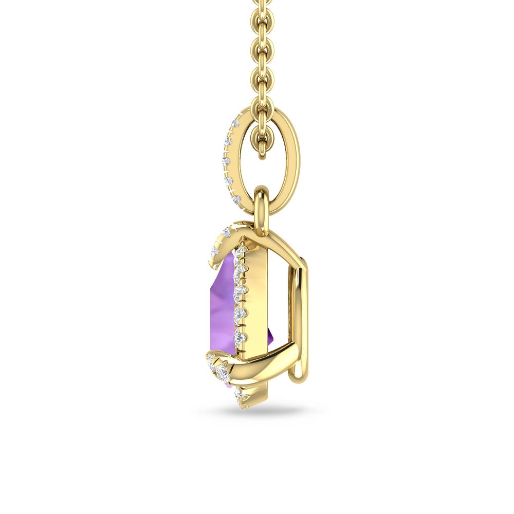 Yellow Gold - Amethyst