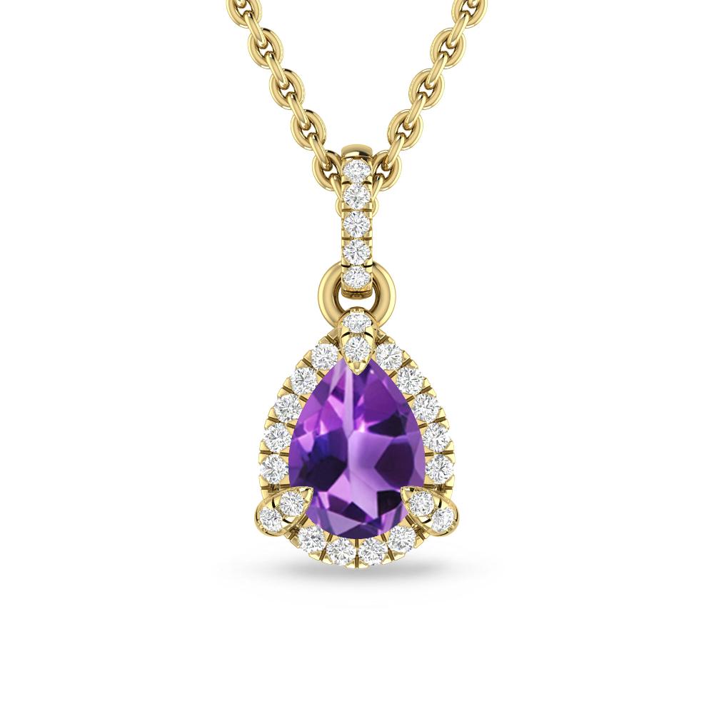 Yellow Gold - Amethyst