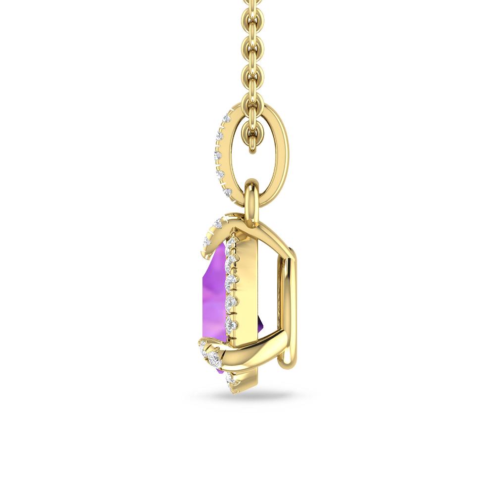 Yellow Gold - Amethyst