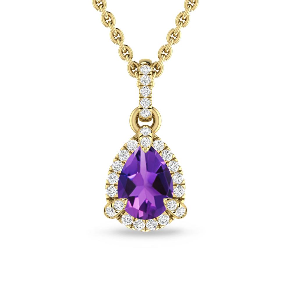 Yellow Gold - Amethyst