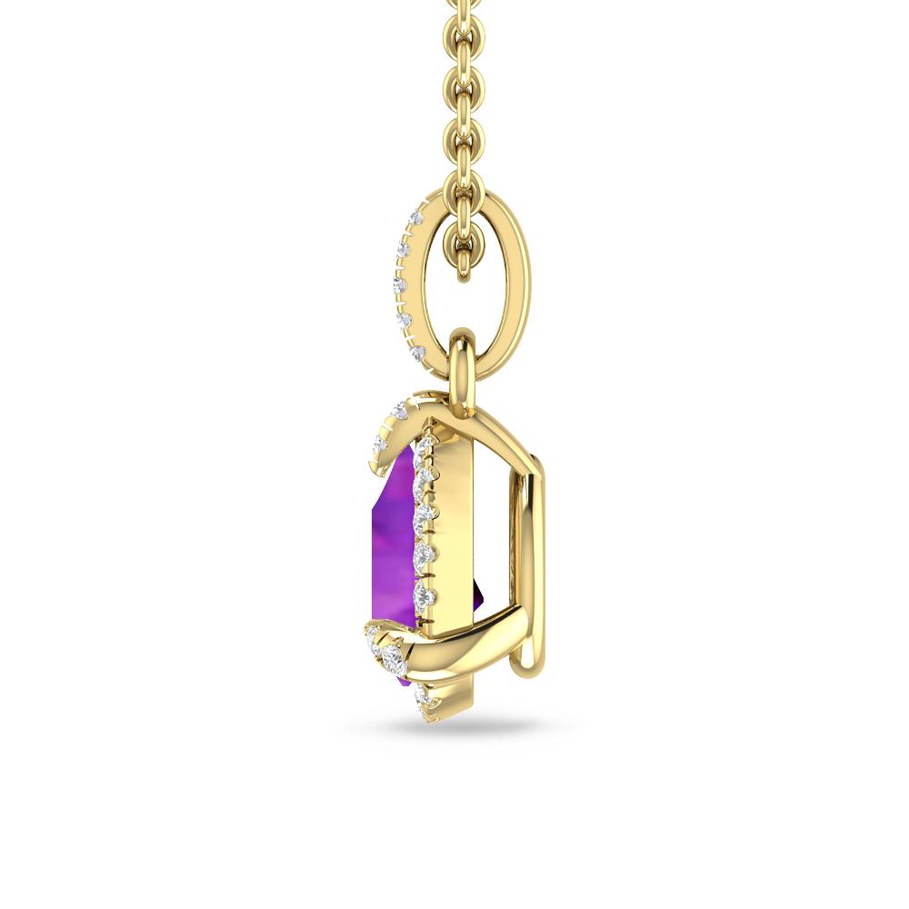 Yellow Gold - Amethyst