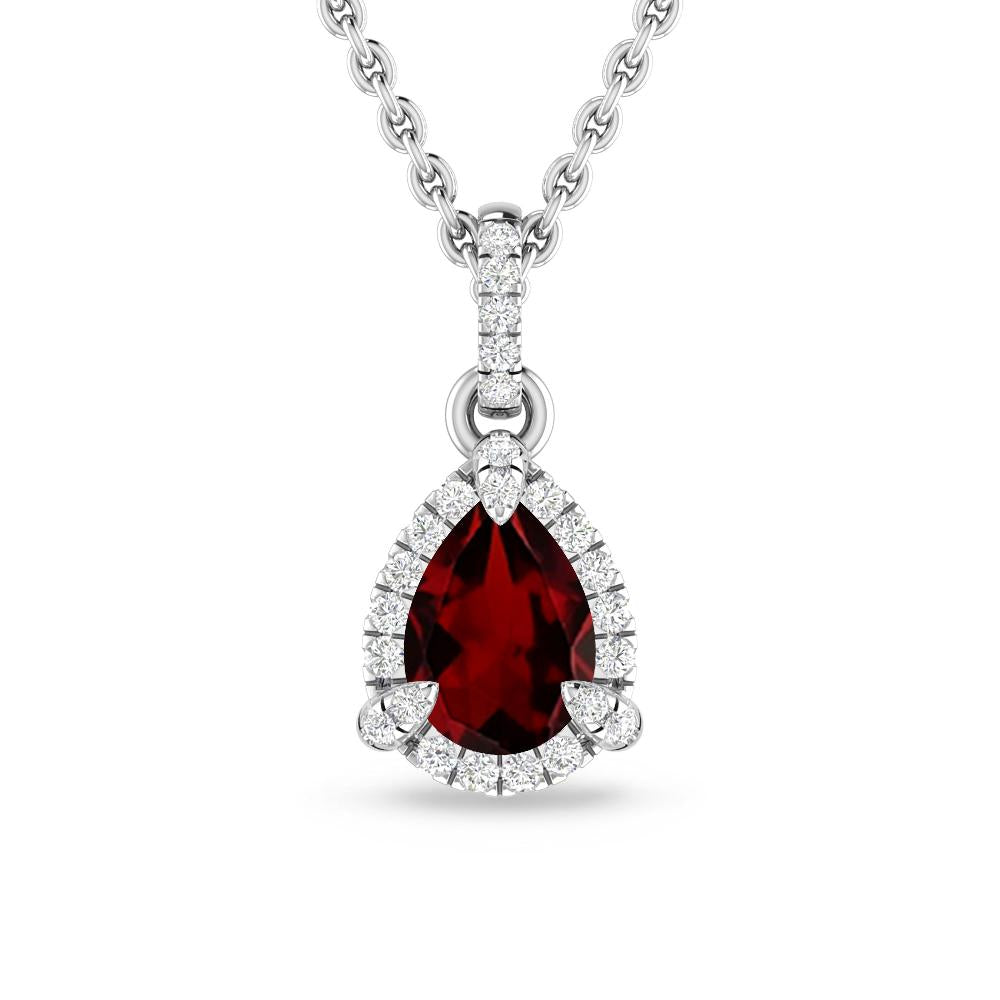 White Gold - Garnet