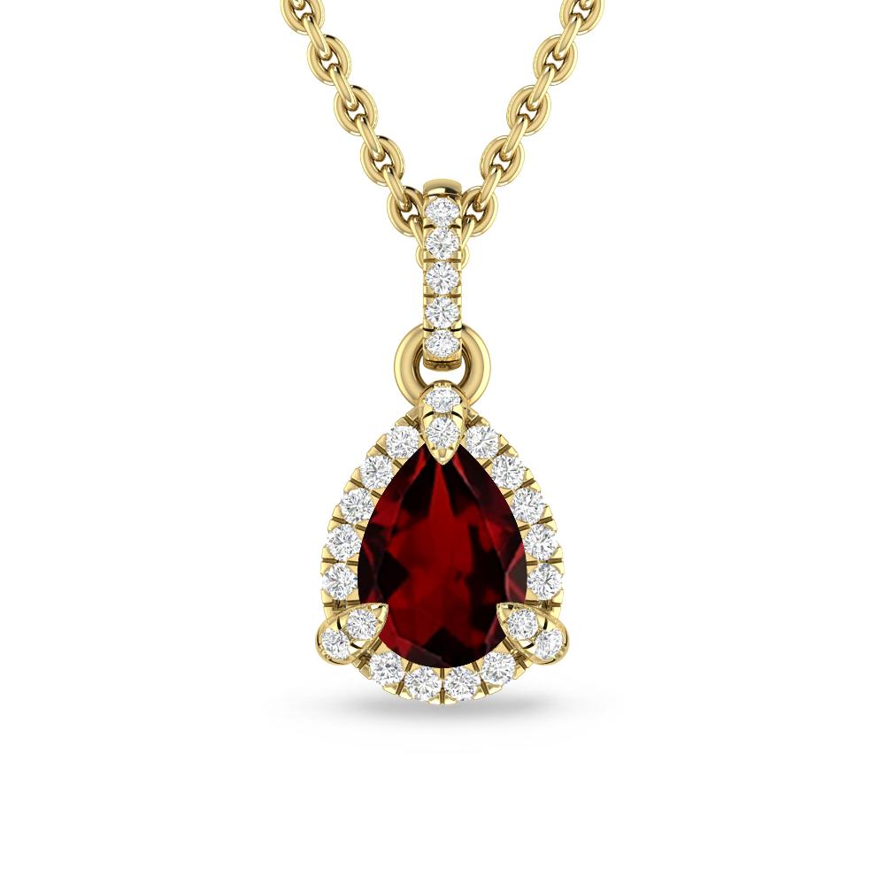 Yellow Gold - Garnet