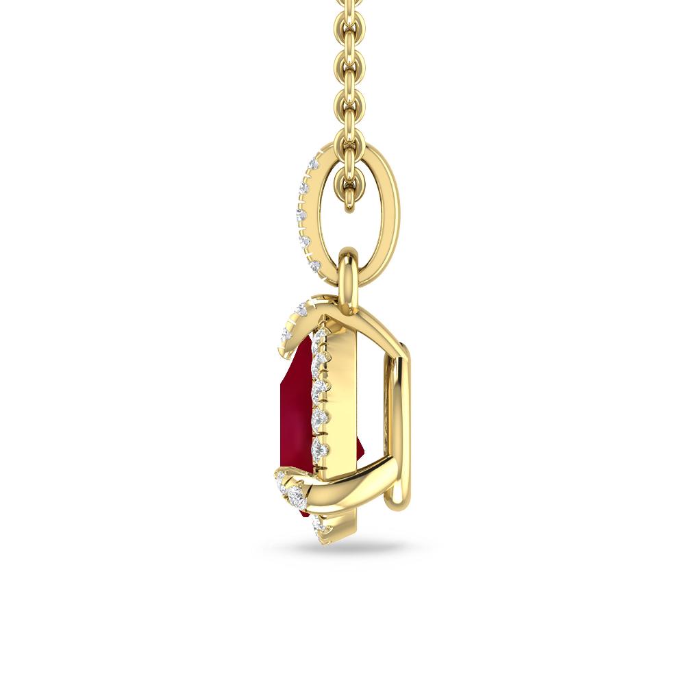 Yellow Gold - Garnet