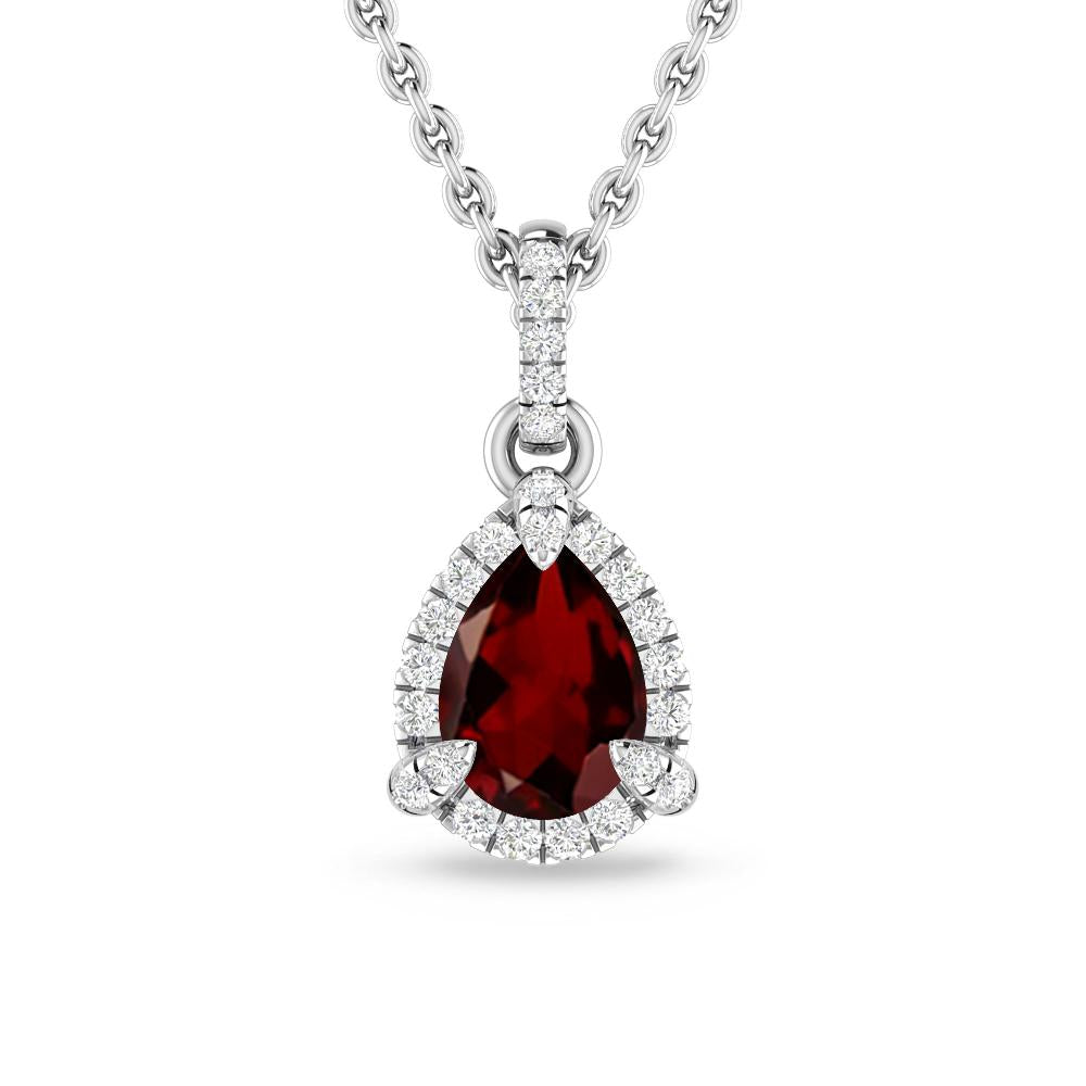 White Gold - Garnet