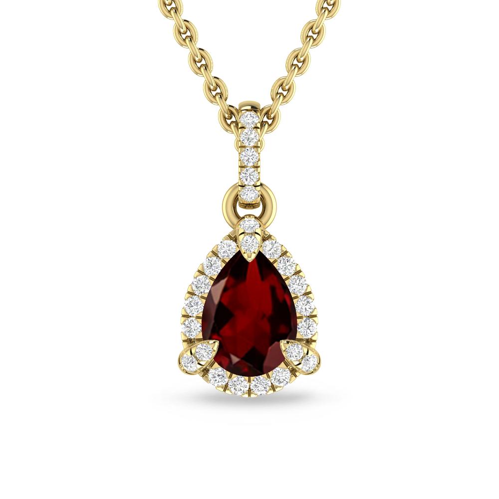 Yellow Gold - Garnet