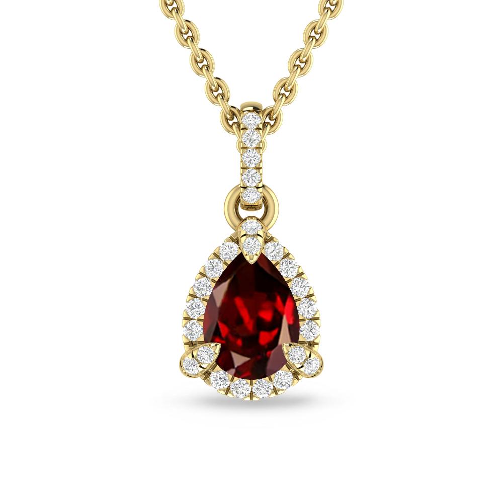 Yellow Gold - Garnet