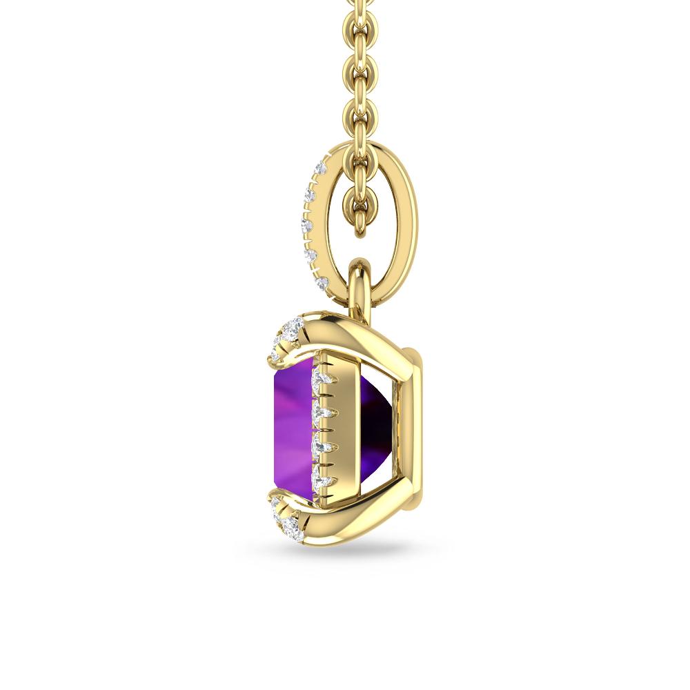 Yellow Gold - Amethyst