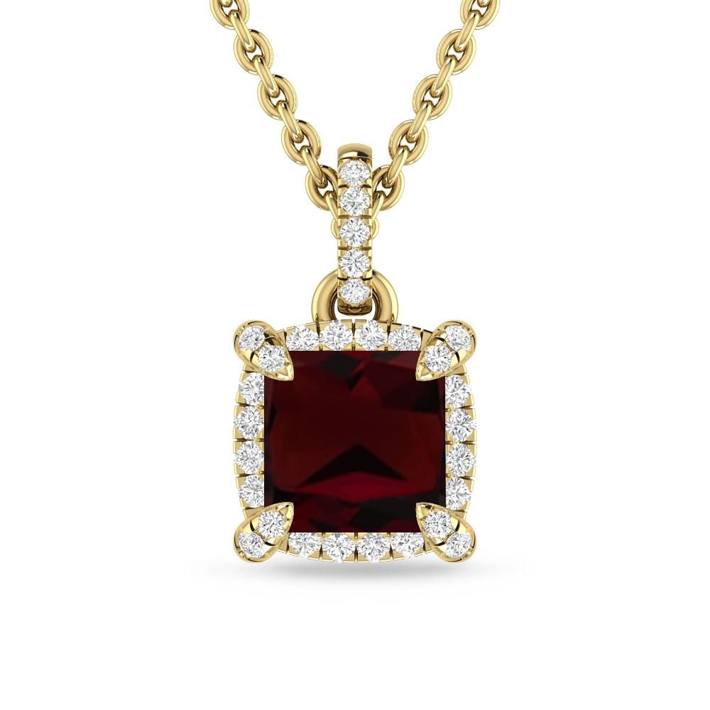 Yellow Gold - Garnet