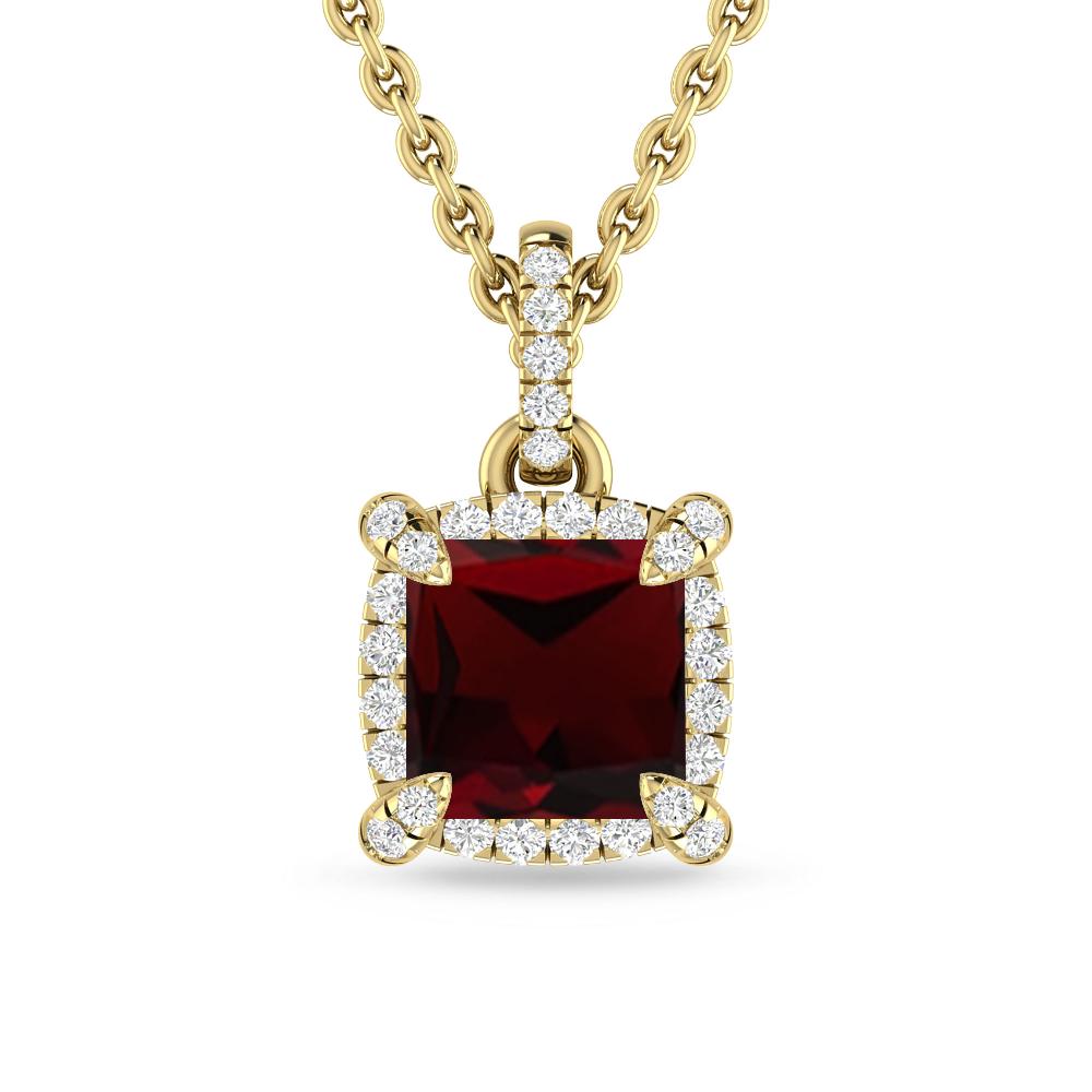 Yellow Gold - Garnet