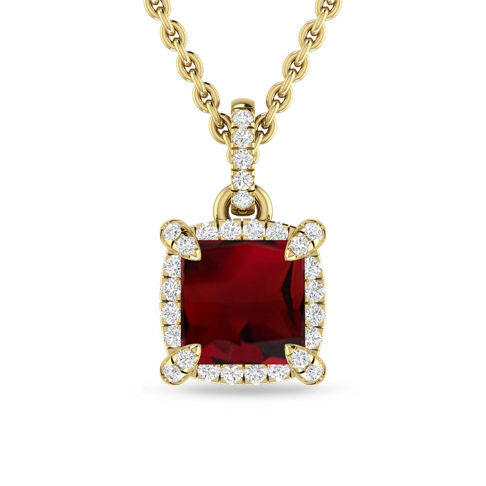 Yellow Gold - Garnet