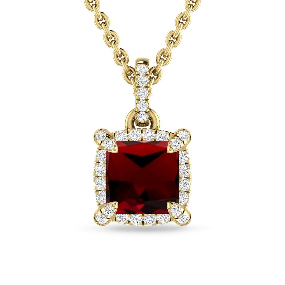 Yellow Gold - Garnet