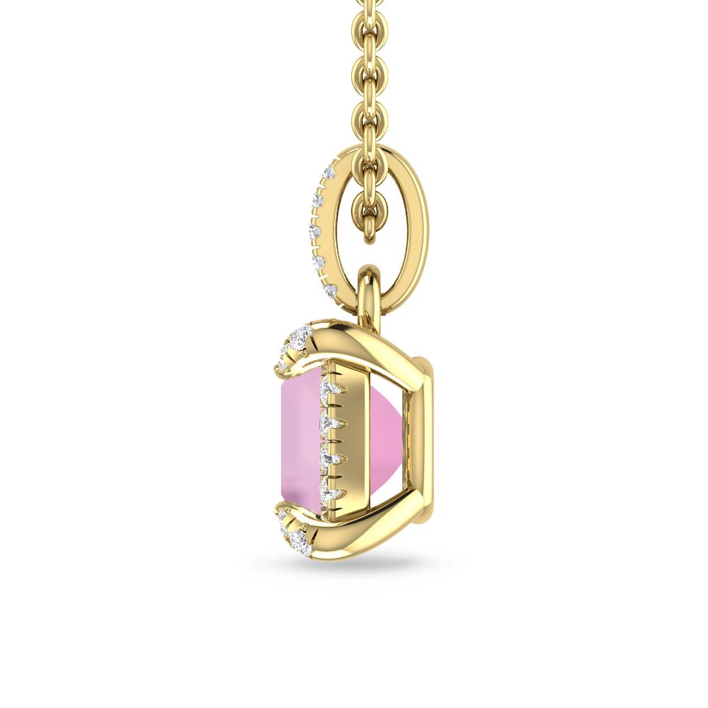 Yellow Gold - Pink Tourmaline