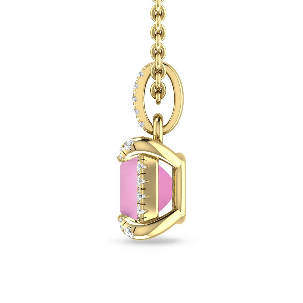 Yellow Gold - Pink Tourmaline