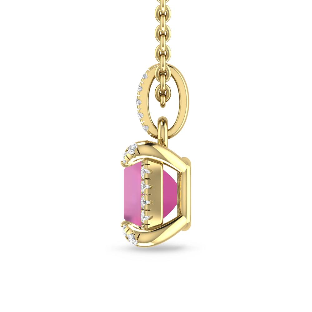 Yellow Gold - Pink Tourmaline