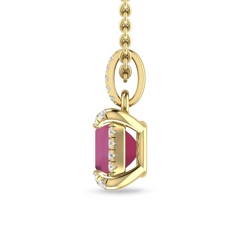 Yellow Gold - Pink Tourmaline