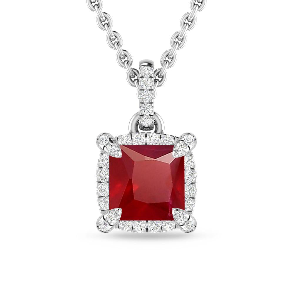 White Gold - Ruby