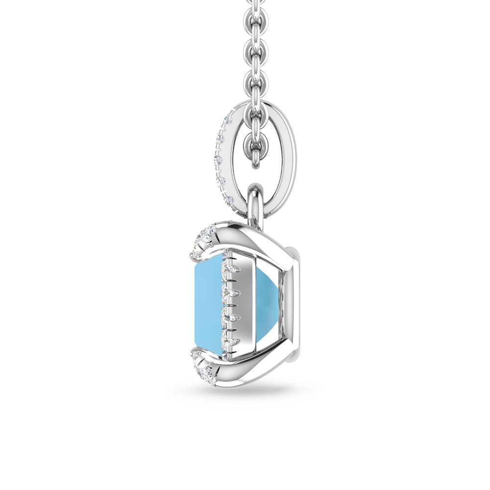 White Gold - Blue Topaz