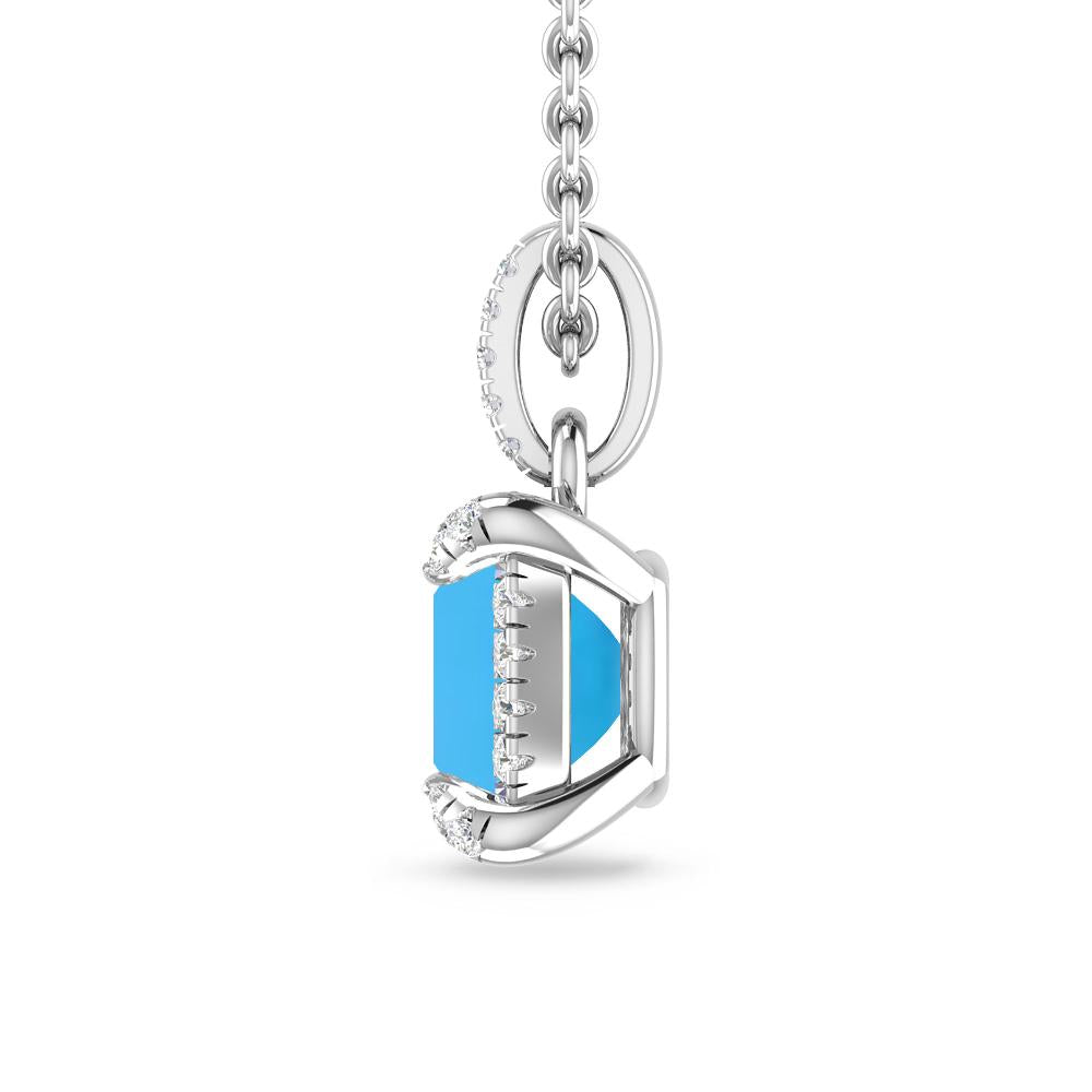 White Gold - Blue Topaz