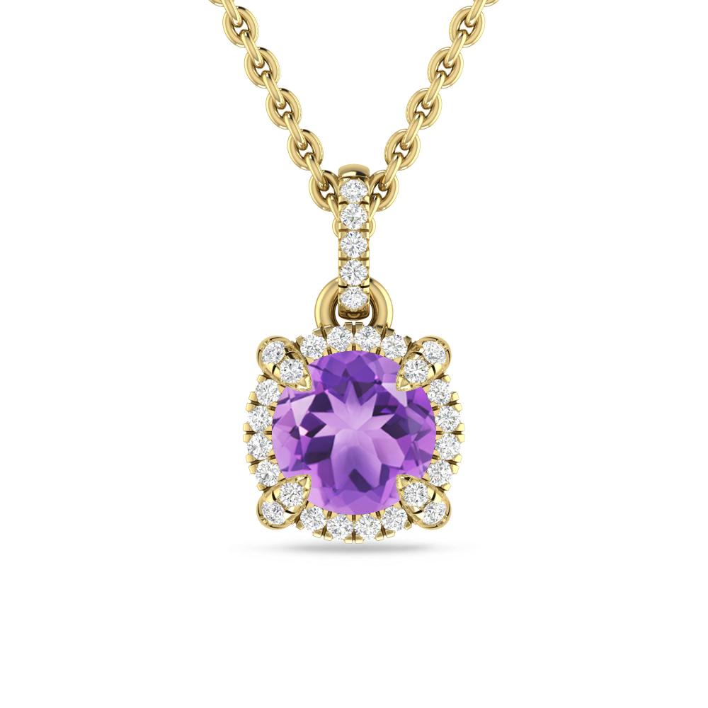 Yellow Gold - Amethyst