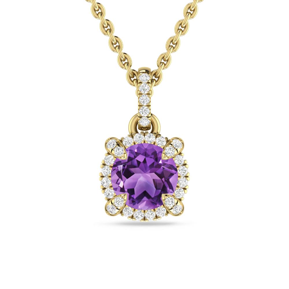 Yellow Gold - Amethyst