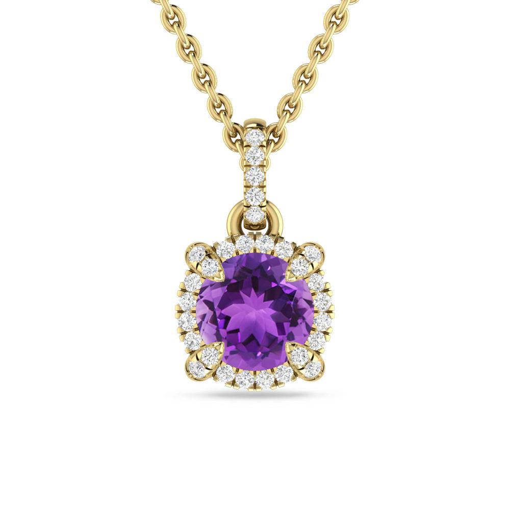 Yellow Gold - Amethyst