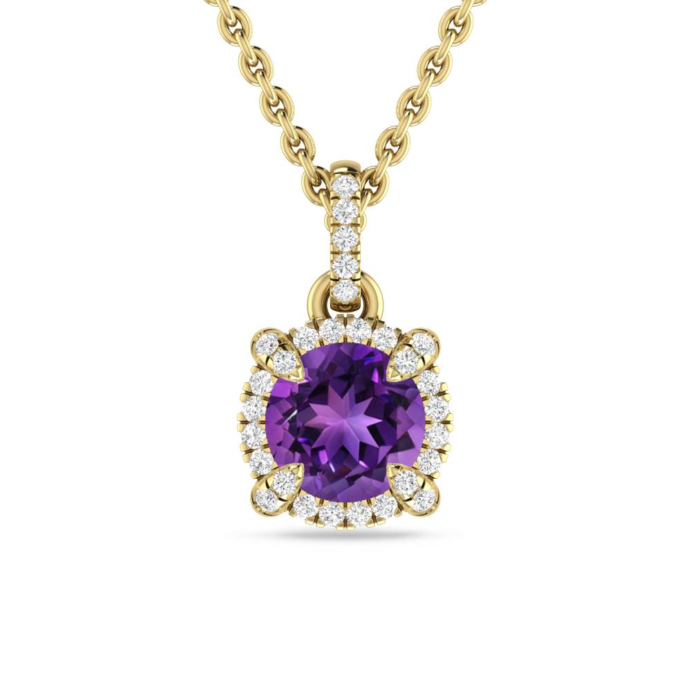 Yellow Gold - Amethyst