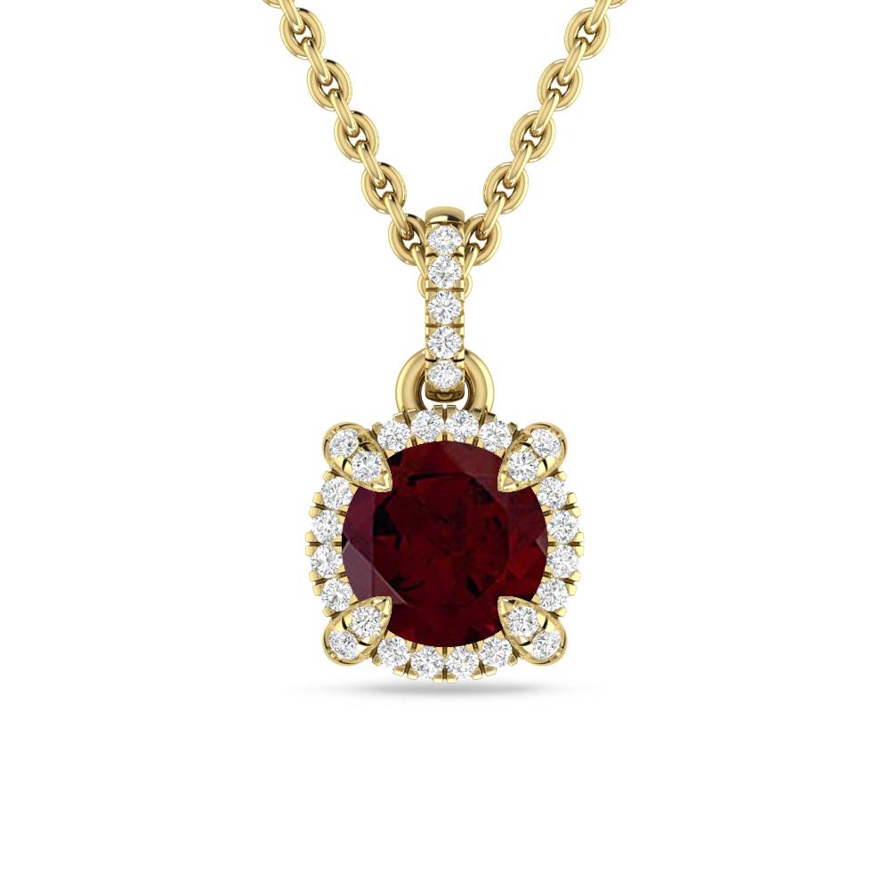 Yellow Gold - Garnet