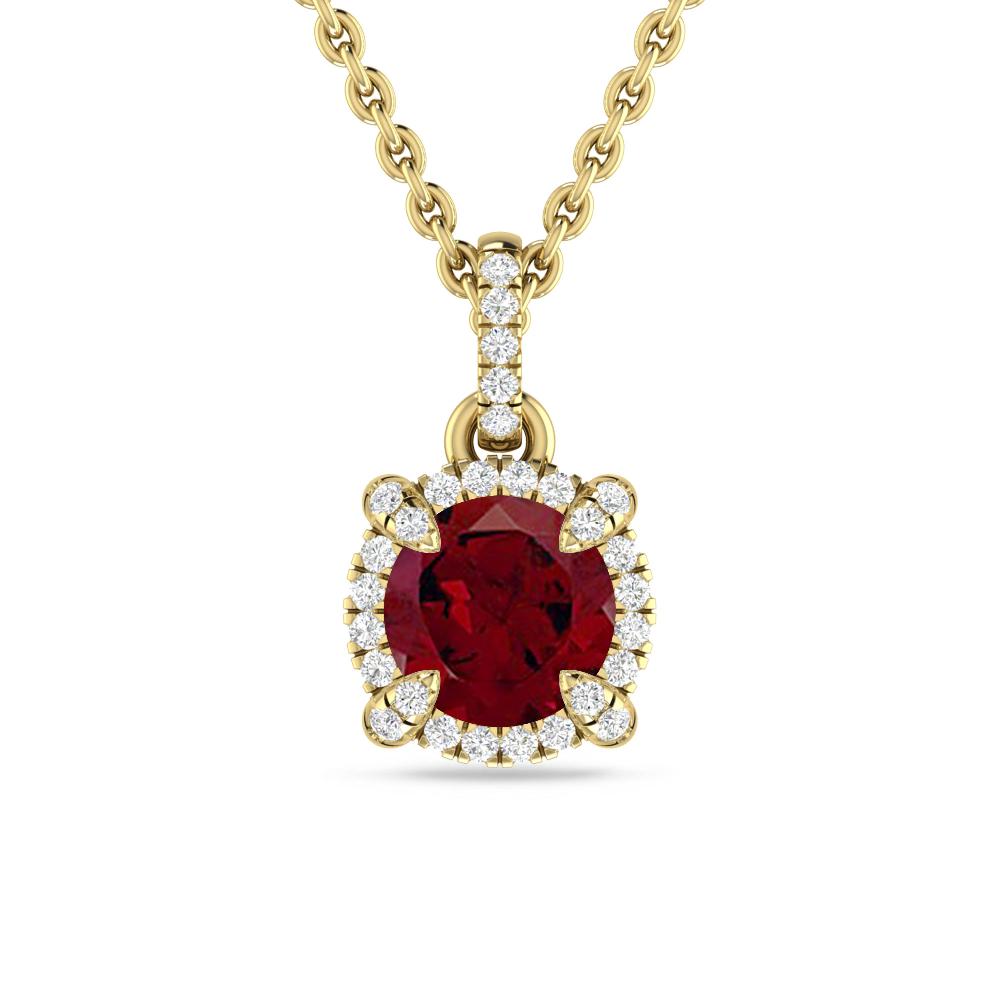 Yellow Gold - Garnet