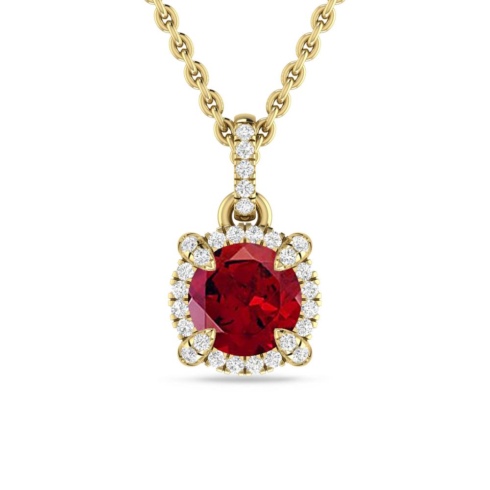 Yellow Gold - Garnet