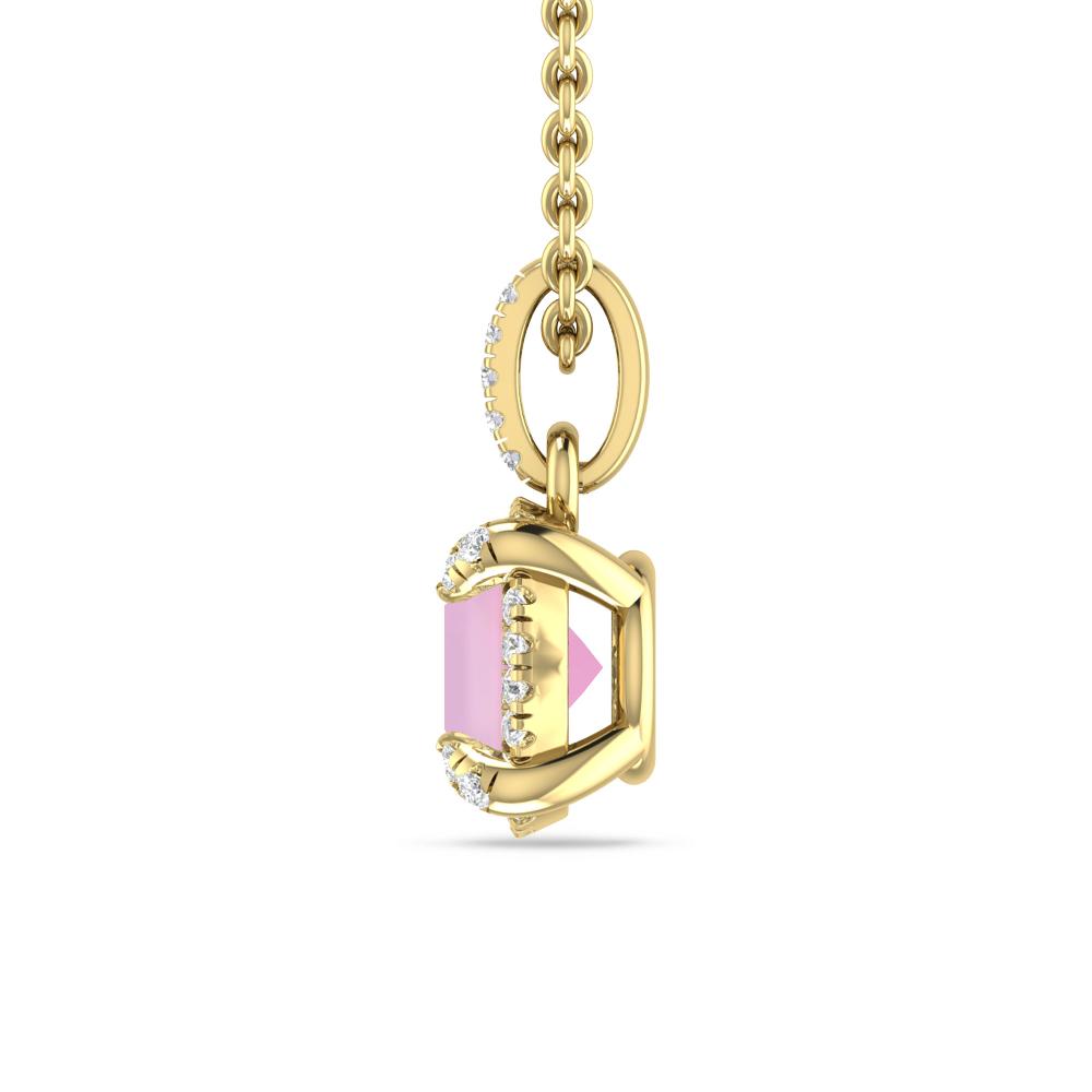 Yellow Gold - Pink Tourmaline