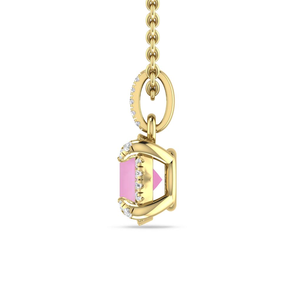 Yellow Gold - Pink Tourmaline