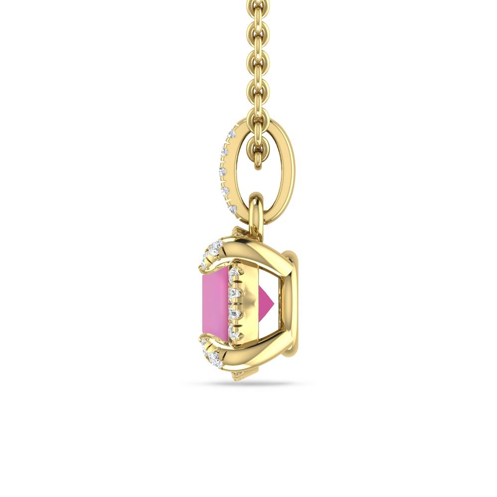 Yellow Gold - Pink Tourmaline