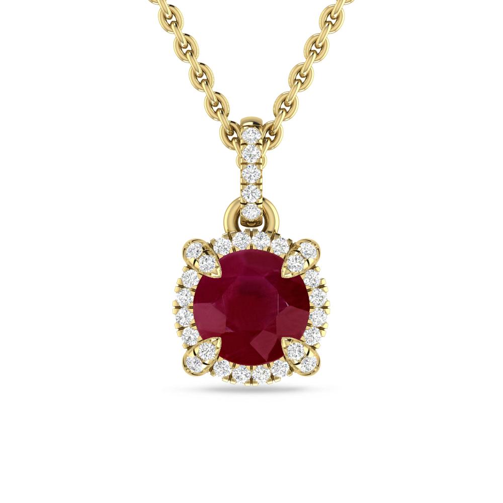 Yellow Gold - Ruby