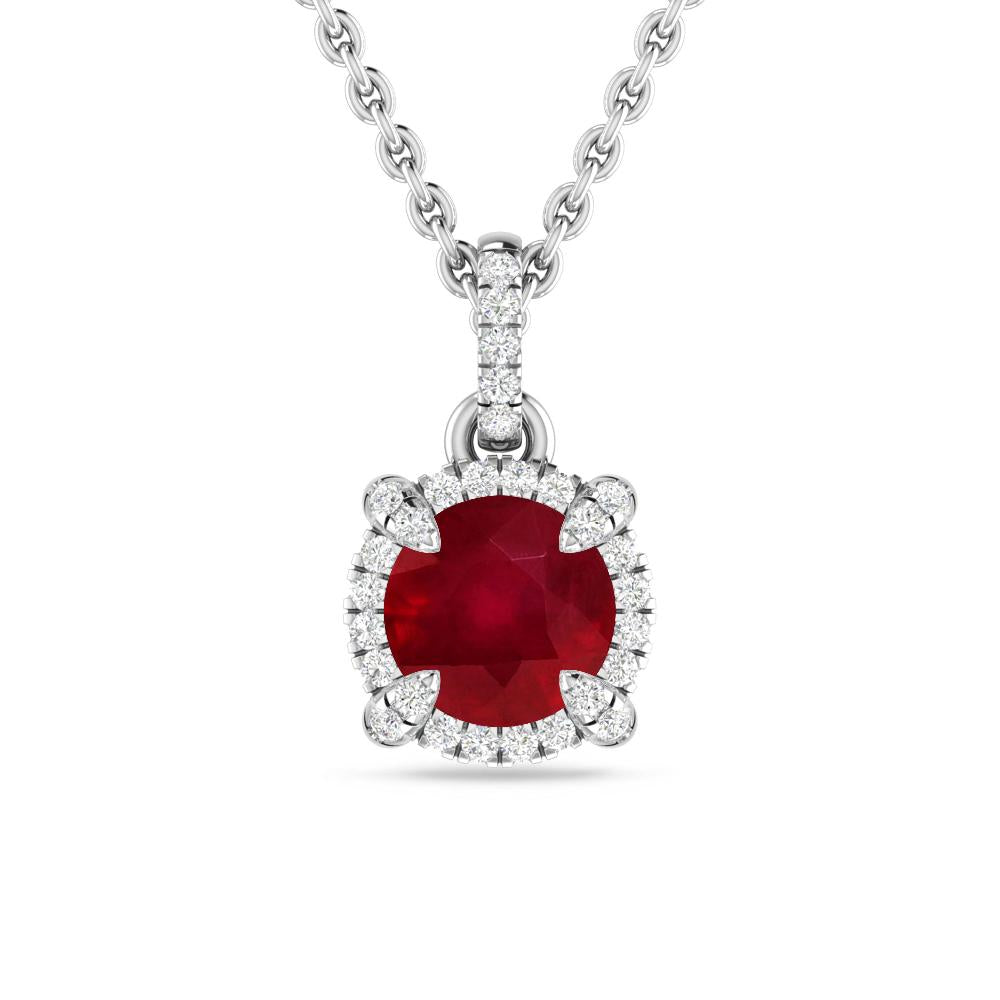 White Gold - Ruby