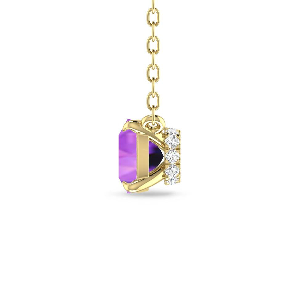 Yellow Gold - Amethyst