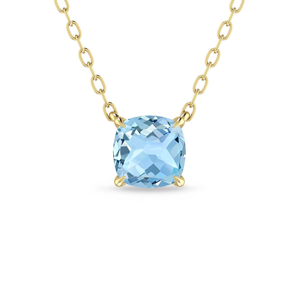 Yellow Gold - Aquamarine