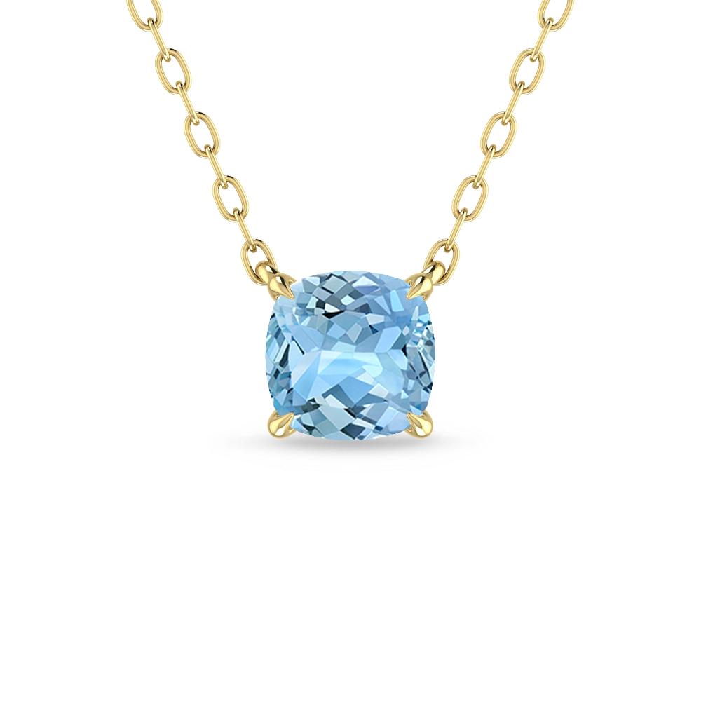 Yellow Gold - Aquamarine