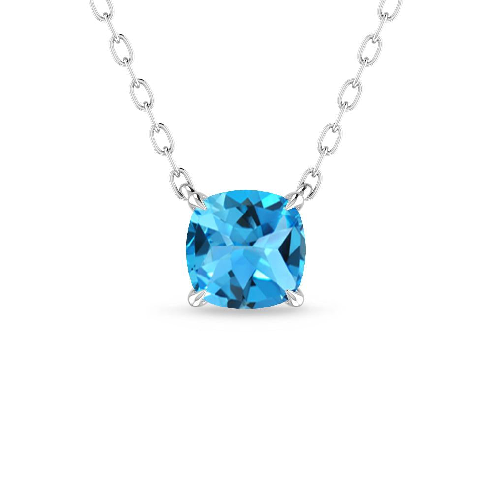 White Gold - Blue Topaz