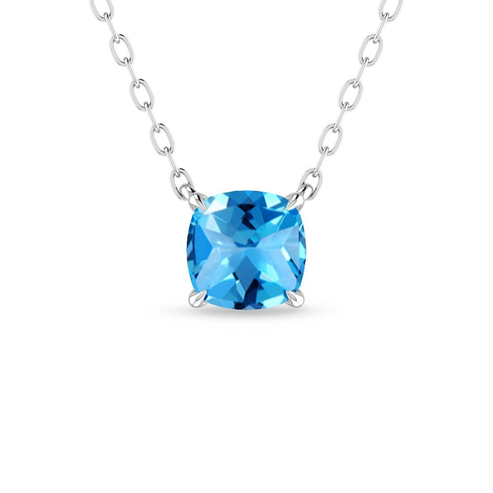 White Gold - Blue Topaz