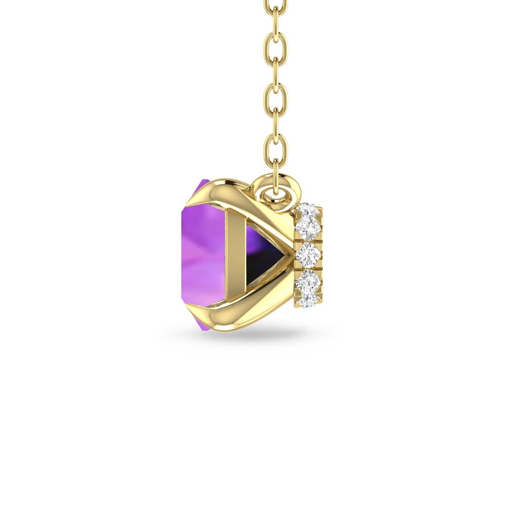 Yellow Gold - Amethyst