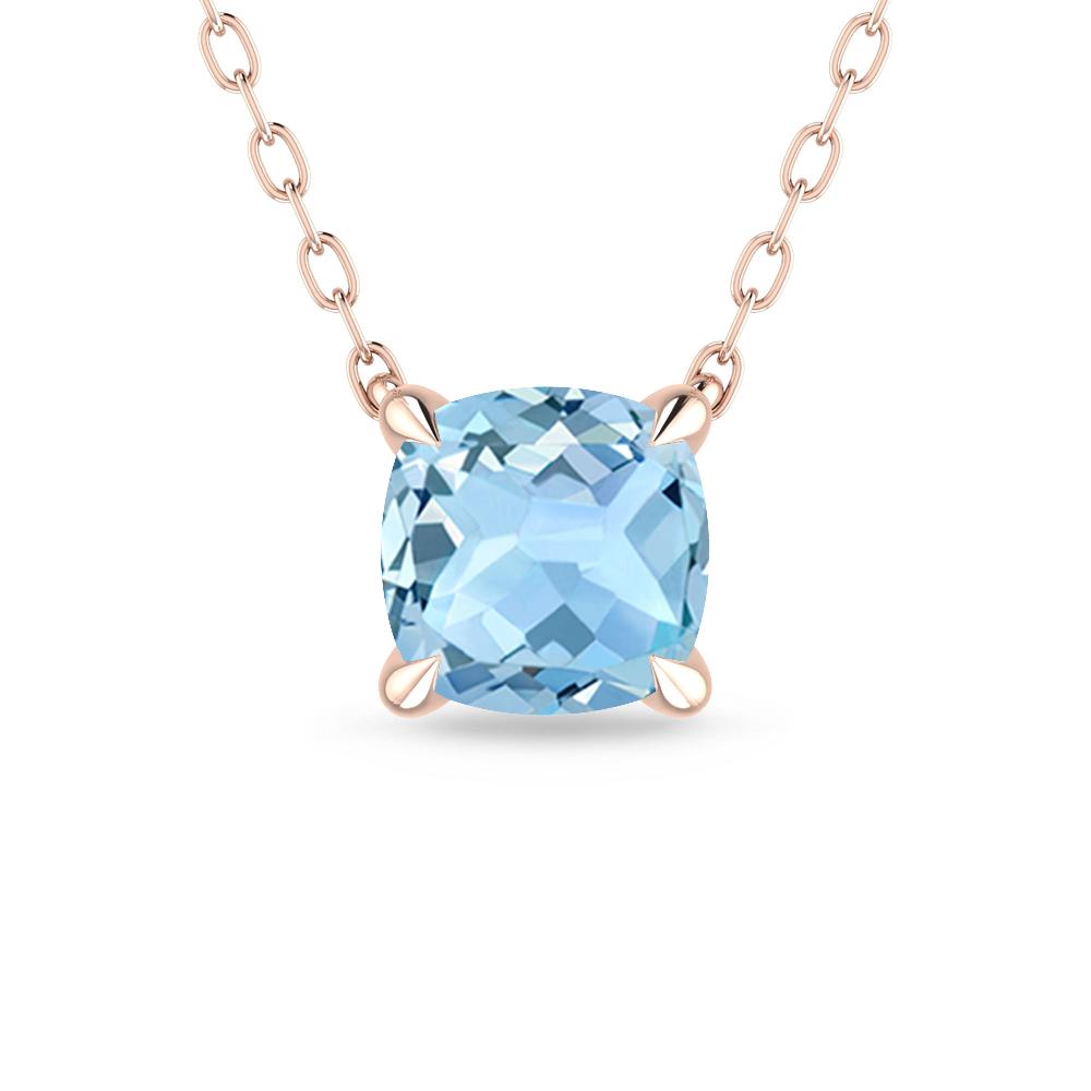 Rose Gold - Aquamarine