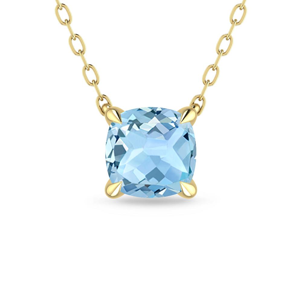 Yellow Gold - Aquamarine