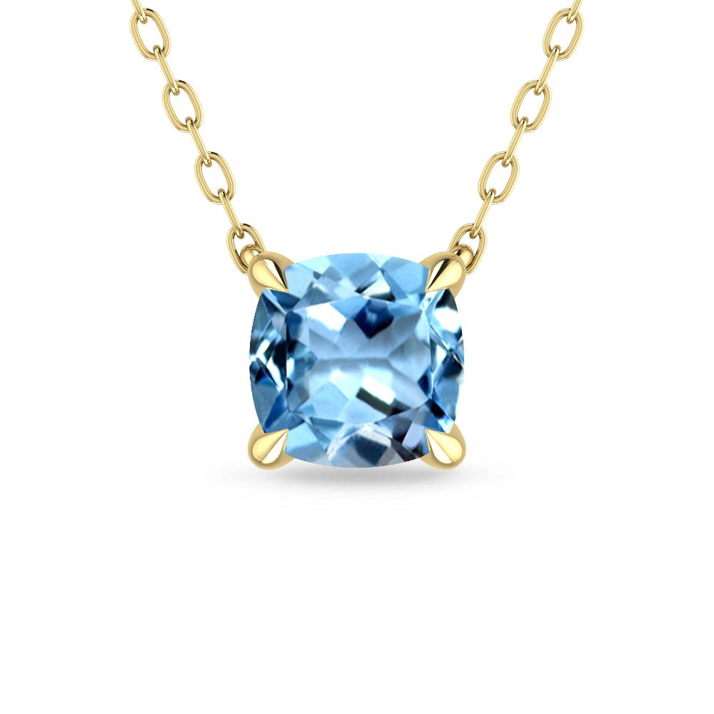 Yellow Gold - Aquamarine