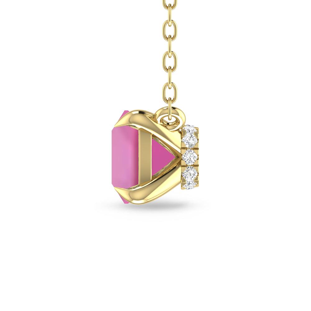 Yellow Gold - Pink Tourmaline