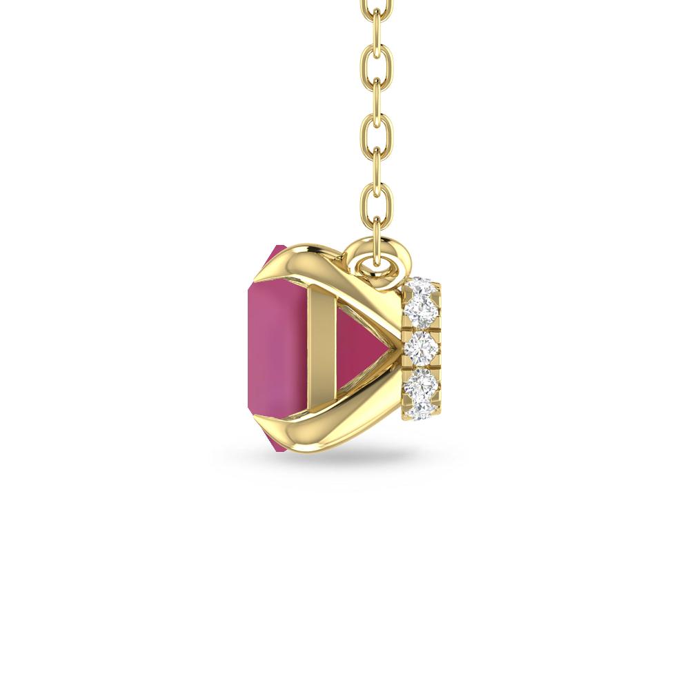 Yellow Gold - Pink Tourmaline