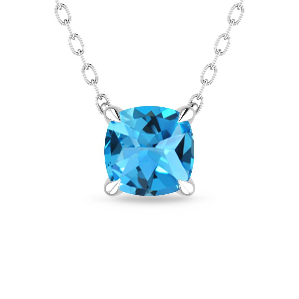 White Gold - Blue Topaz