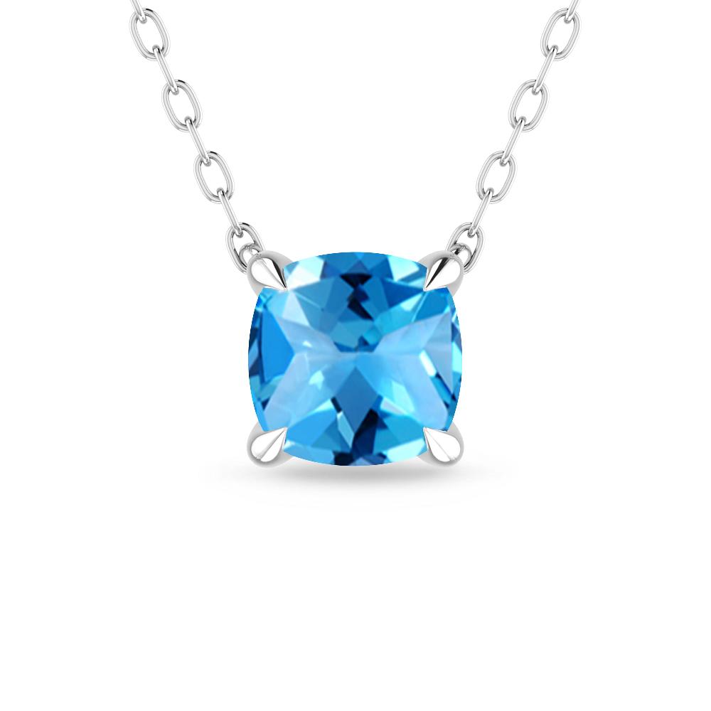 White Gold - Blue Topaz